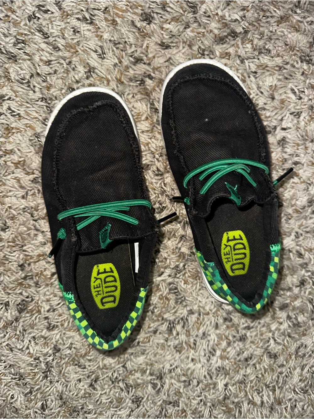 Hey Dude Wally Youth Canvas Slip-Ons (Minecraft)